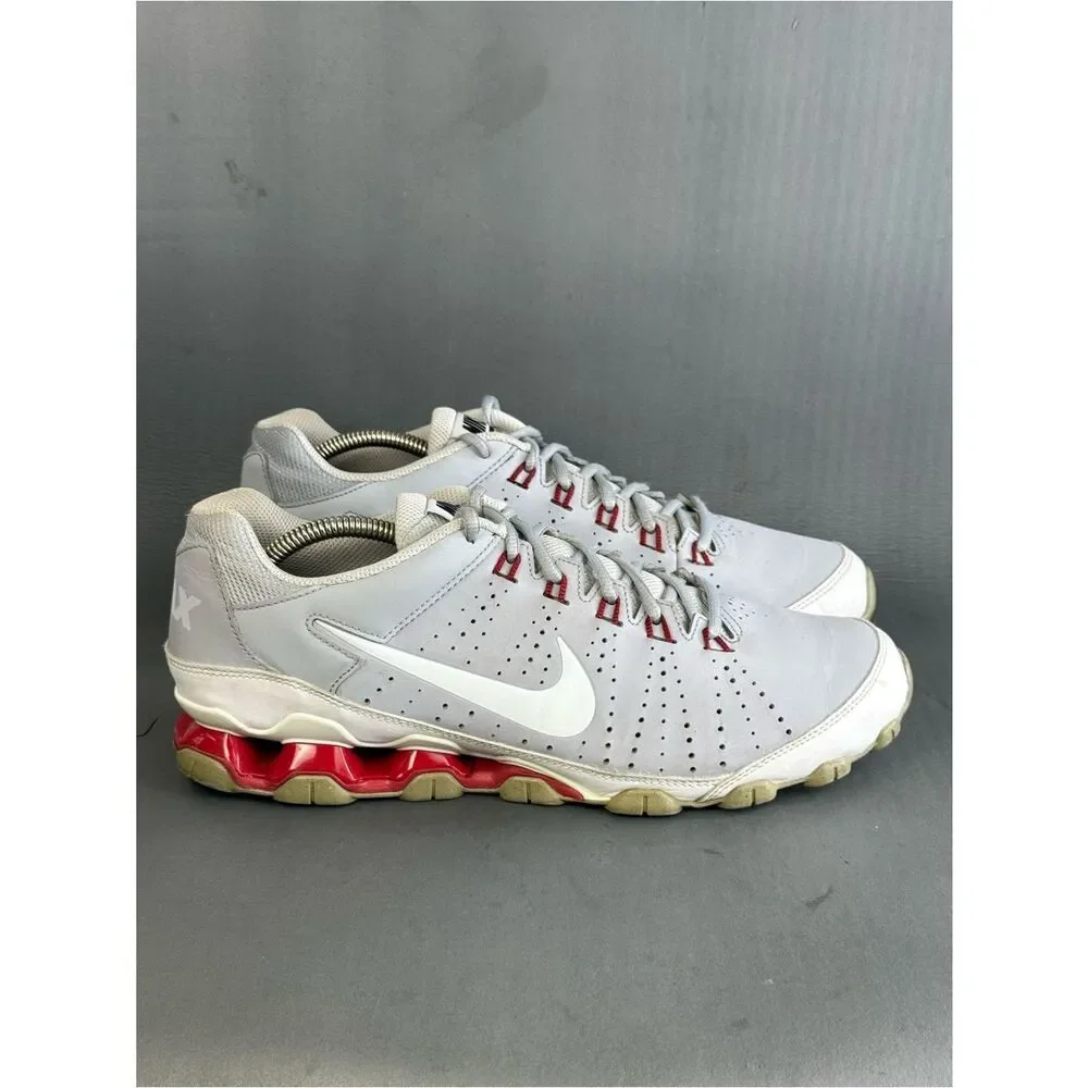 Nike Reax 8 TR 'Wolf Grey Gym Red' athletic sneaker running shoes men’s 11.5